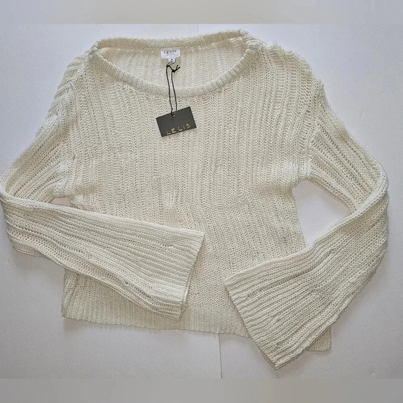 Le Lis Knit Bell Sleeve Loose Fit Sweater - Picture 4 of 6